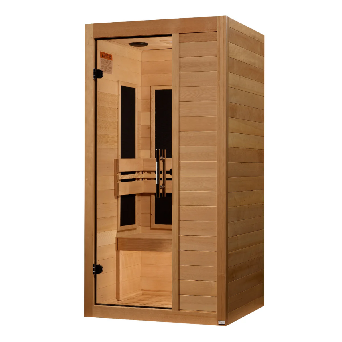 Maxxus S-Line Yoga Elite 1-Person Ultra Low EMF FAR Infrared Sauna (Canadian Hemlock)