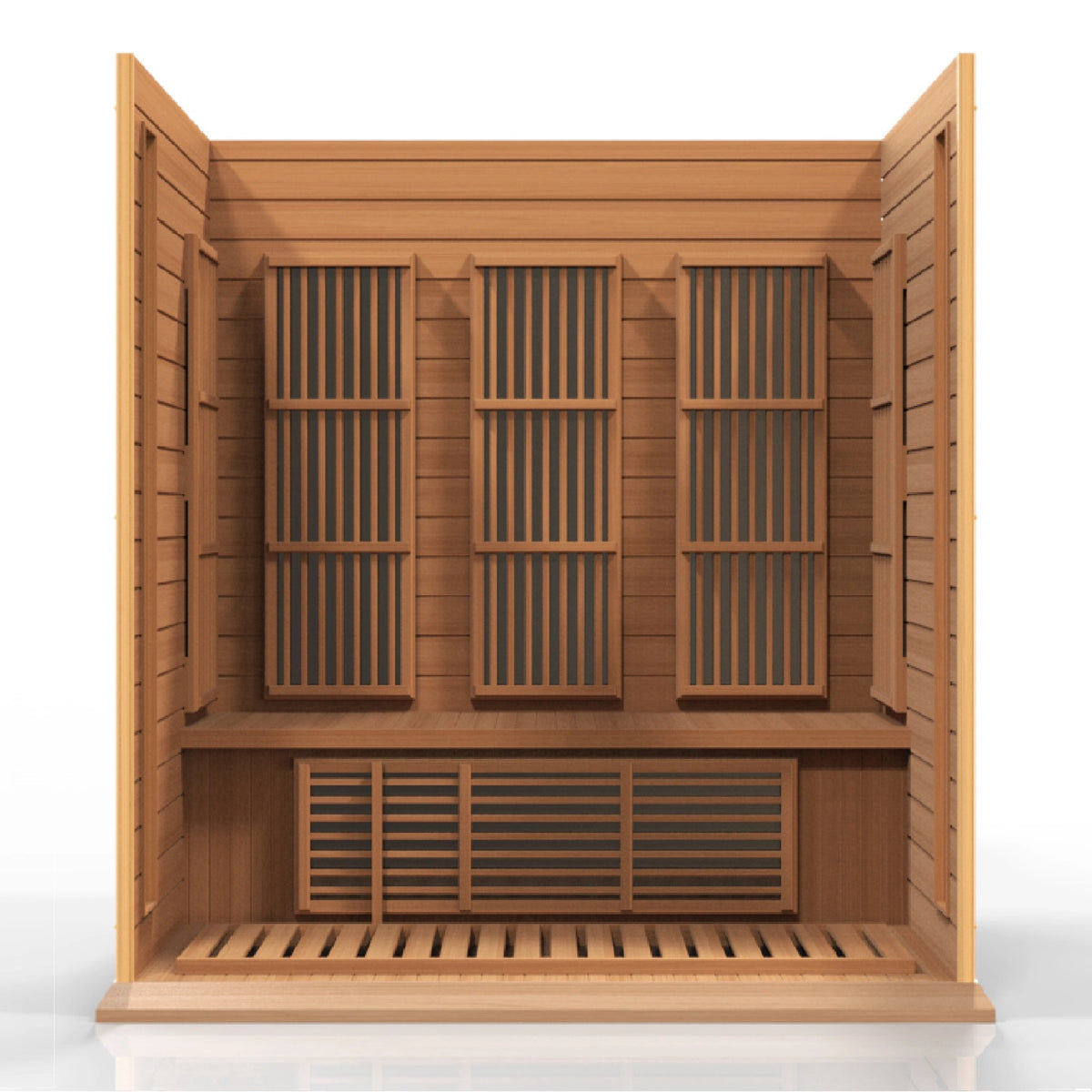 Maxxus 3-Person Low EMF FAR Infrared Sauna (Canadian Red Cedar)