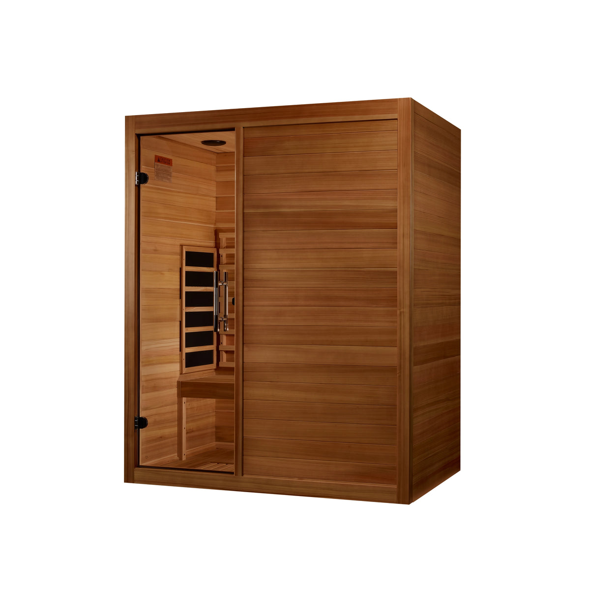 Maxxus S-Line Yoga 3-Person Full Spectrum Near Zero EMF FAR Infrared Sauna (Pacific Cedar)
