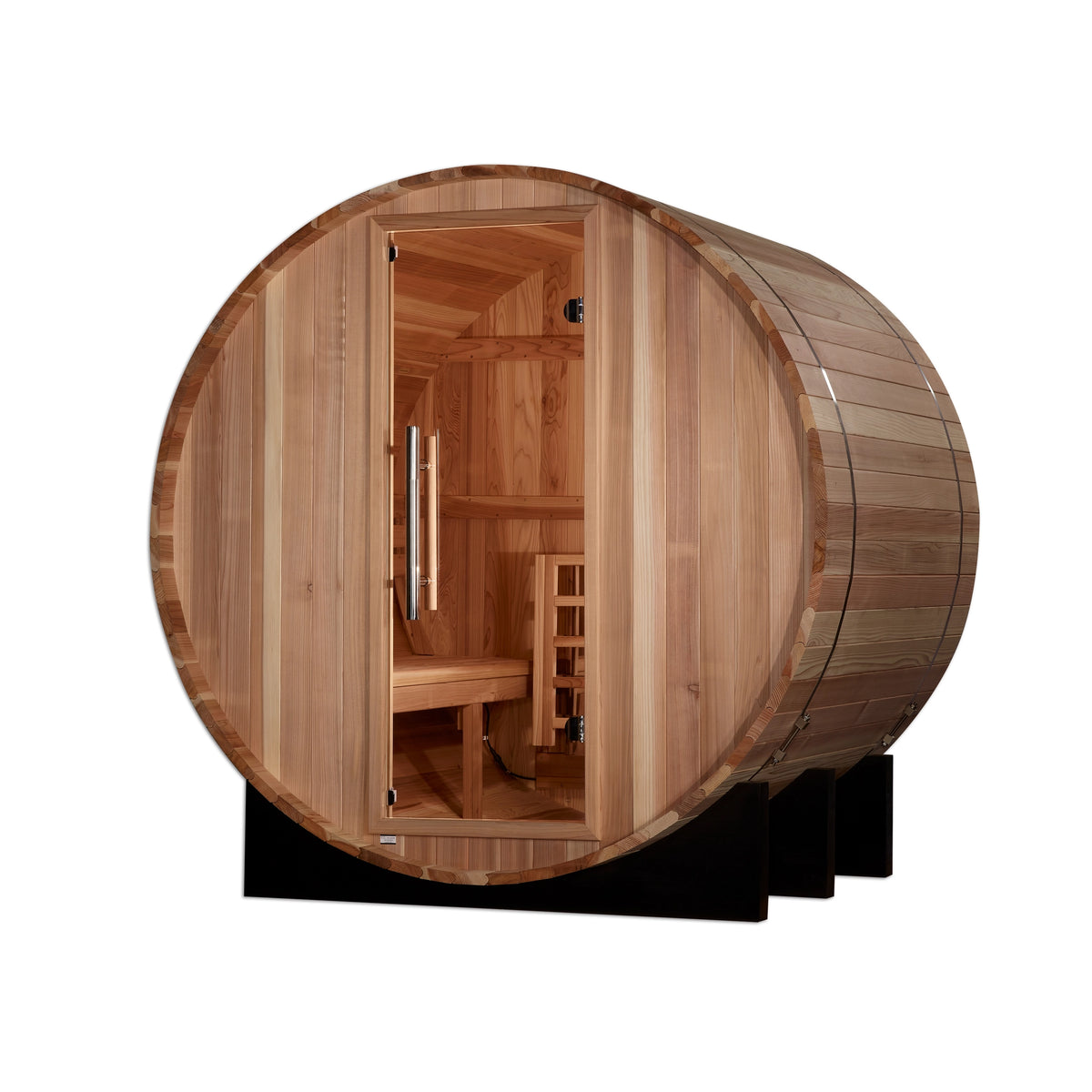 Golden Designs "St. Moritz" 2 Person Barrel Traditional Sauna - Pacific Cedar