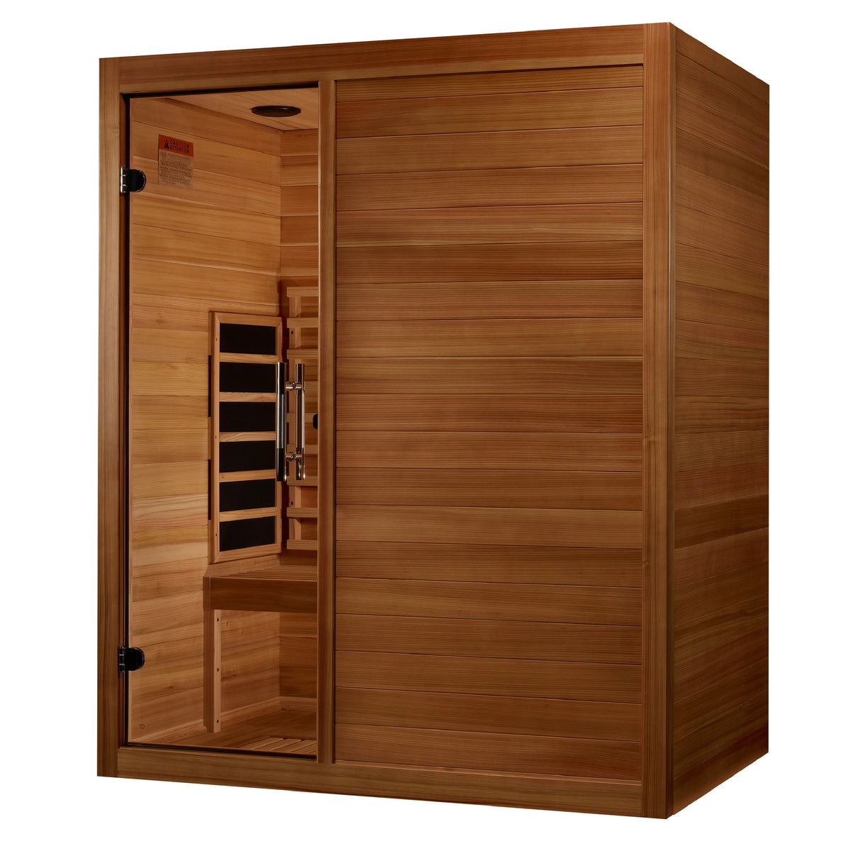 Maxxus S-Line Yoga 3-Person Full Spectrum Near Zero EMF FAR Infrared Sauna (Pacific Cedar)