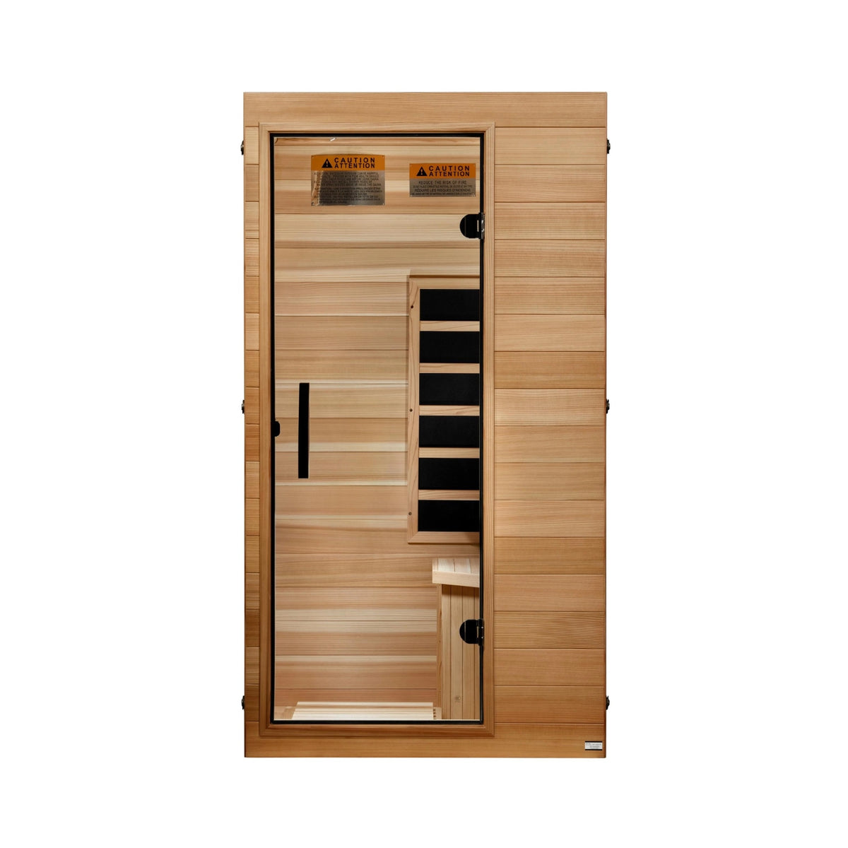Dynamic Sicily Elite 1-person Compact Ultra Low EMF FAR Infrared Sauna (Canadian Hemlock)