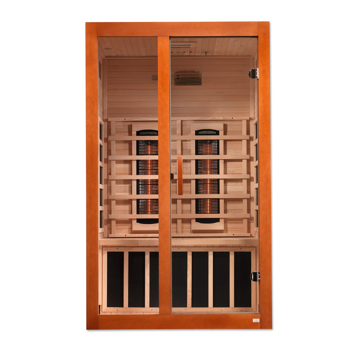 Dynamic Santiago 2-Person Full Spectrum Near Zero EMF FAR Infrared Sauna (Canadian Hemlock)
