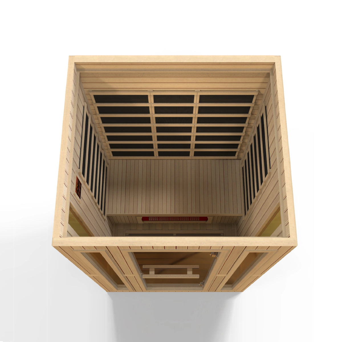 Maxxus Trinity 3-Person Low EMF FAR Infrared Sauna (Canadian Hemlock)