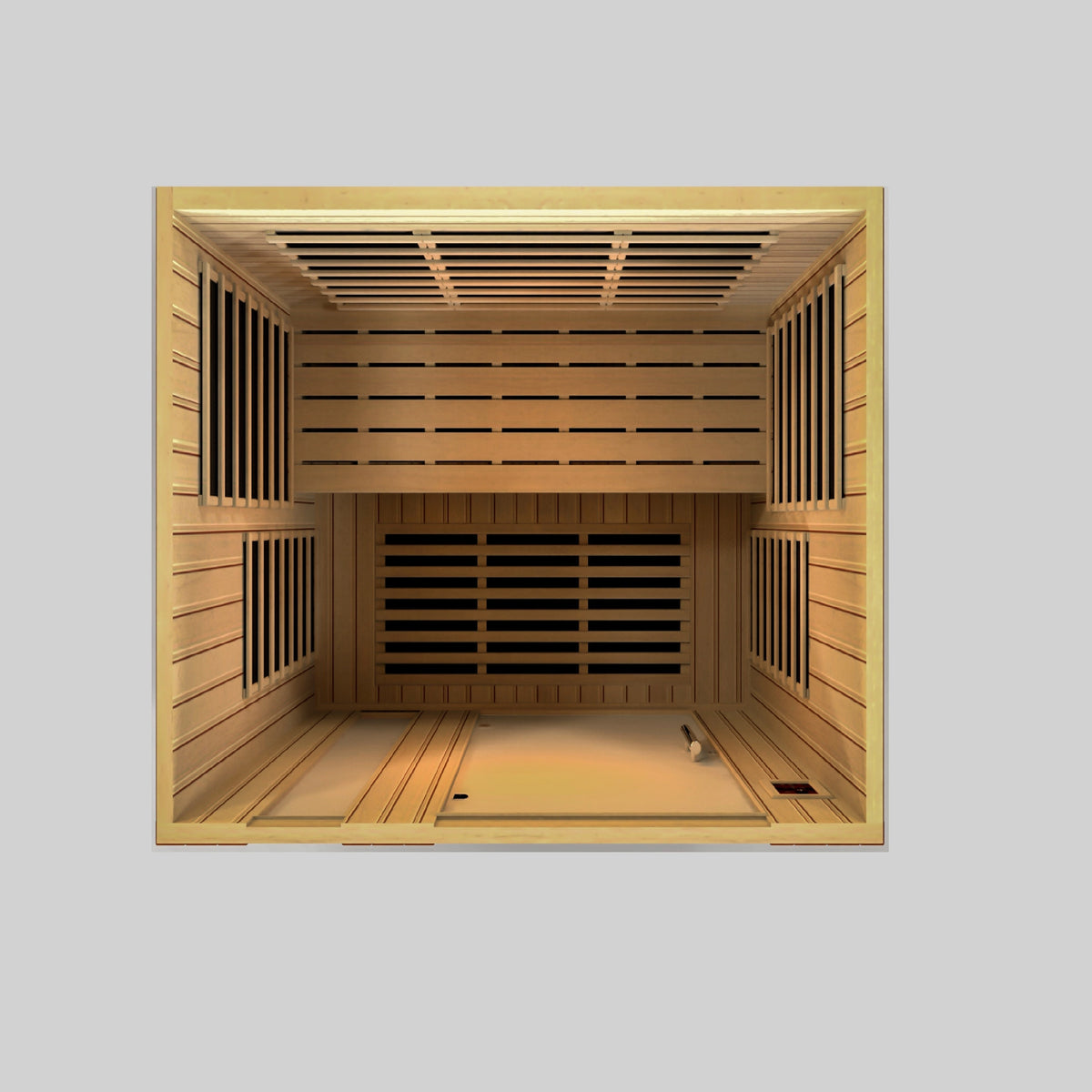 Dynamic Lugano Elite 3-person Ultra Low EMF FAR Infrared Sauna (Canadian Hemlock)