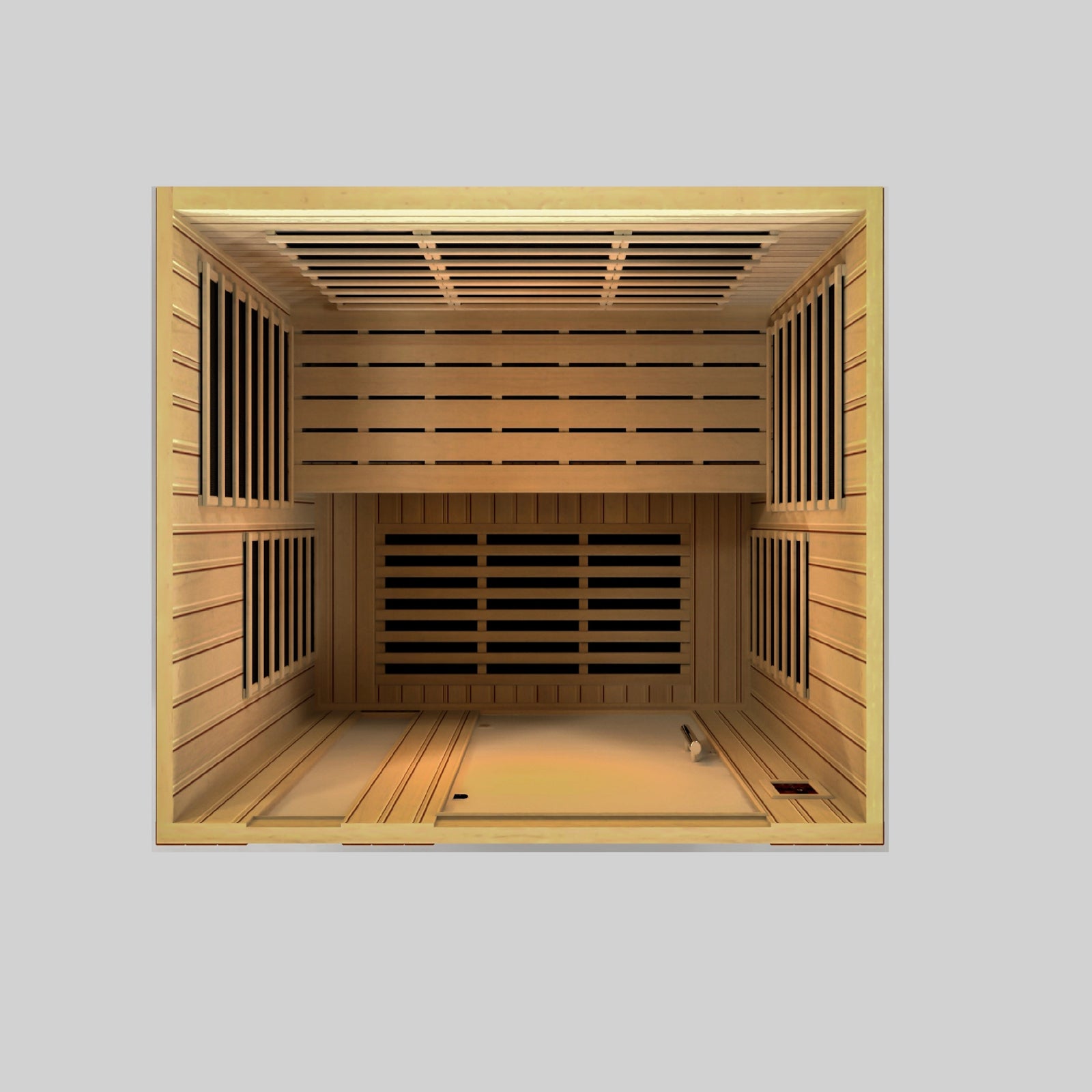 Dynamic Lugano Elite 3-person Ultra Low EMF FAR Infrared Sauna (Canadian Hemlock)