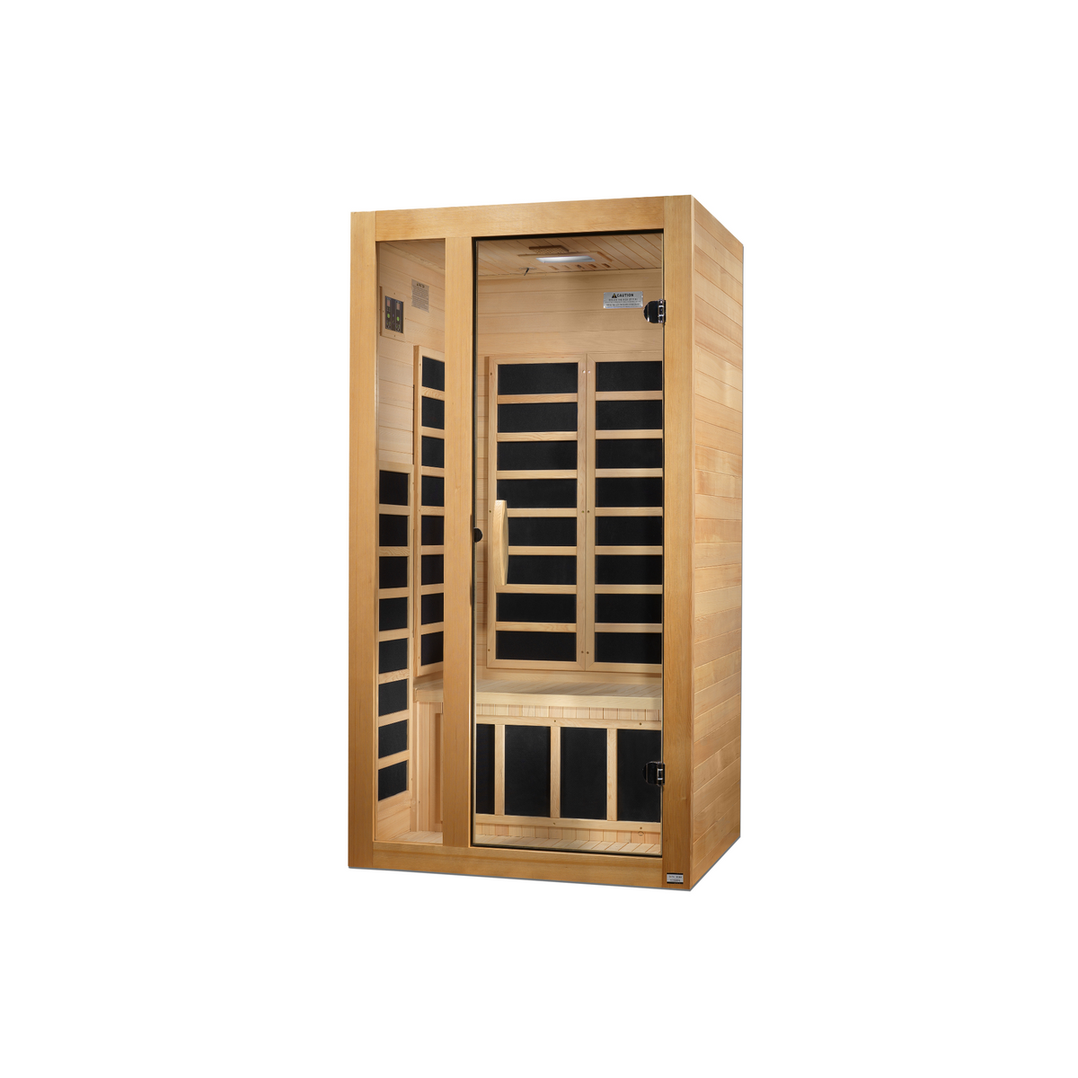 Dynamic Gracia 1-2-person Low EMF FAR Infrared Sauna (Canadian Hemlock)
