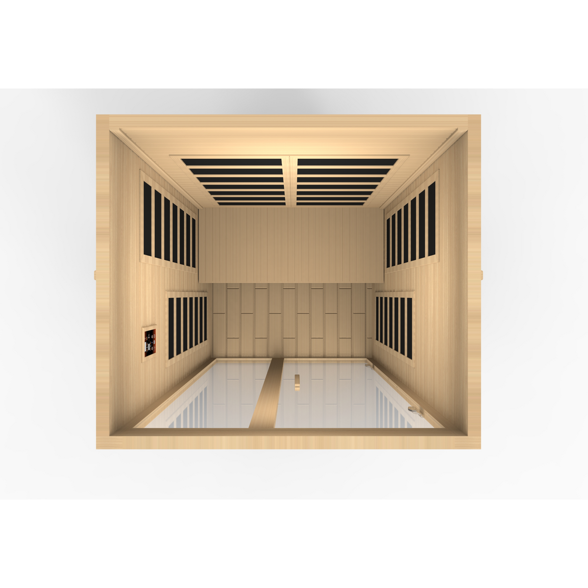 Dynamic Santiago 2-person Low EMF FAR Infrared Sauna (Canadian Hemlock)