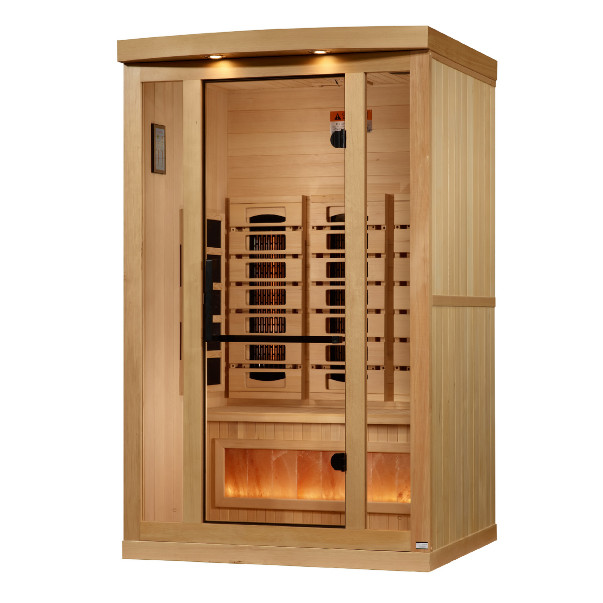 Golden Designs 2-Person Full Spectrum Infrared Sauna with Himalayan Salt Bar