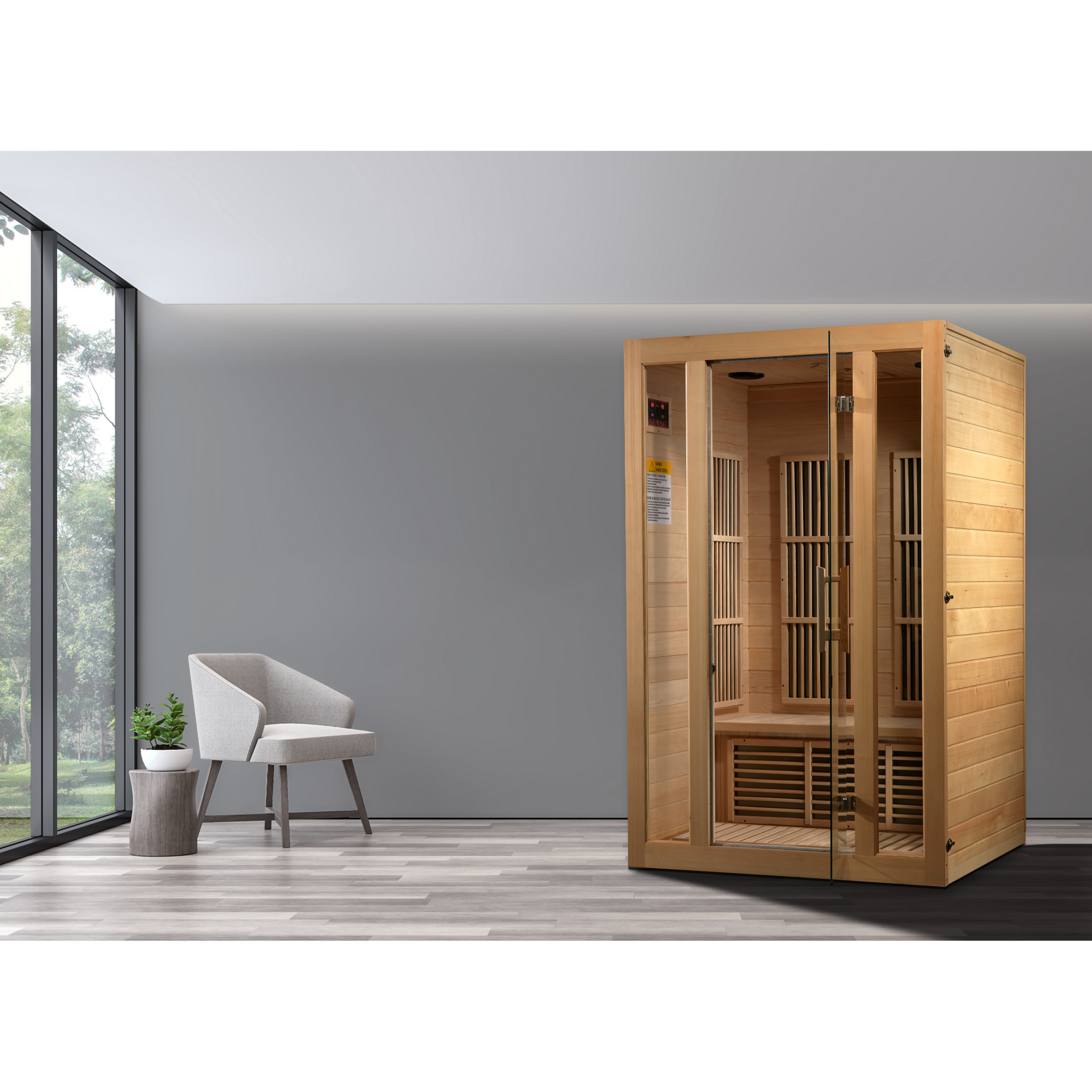 Maxxus Seattle 2-Person Low EMF FAR Infrared Sauna (Canadian Hemlock)