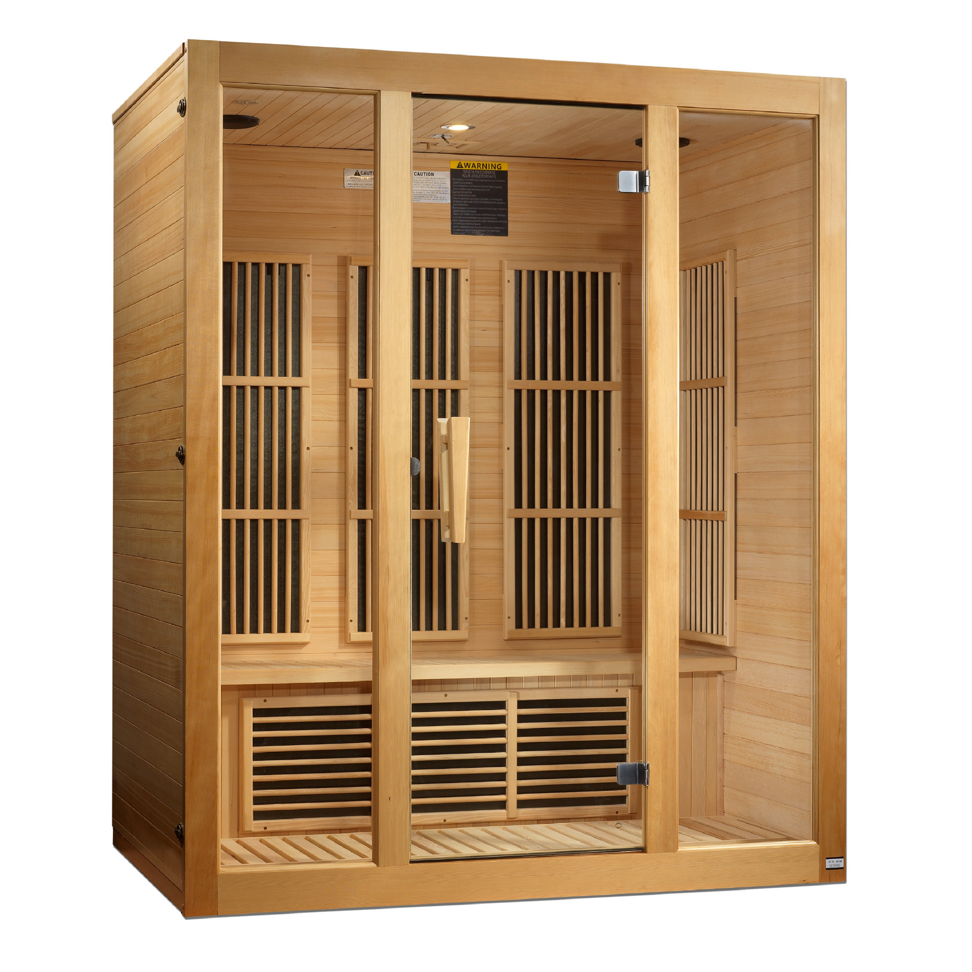 Maxxus Bellevue 3-Person Low EMF FAR Infrared Sauna (Canadian Hemlock)