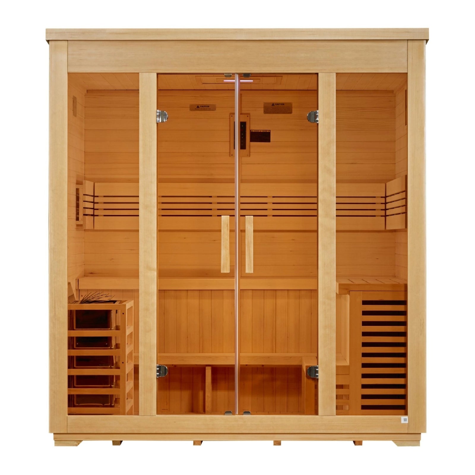 Golden Designs "Vorarlberg" 5 Person Traditional Outdoor Sauna - Flat Roof