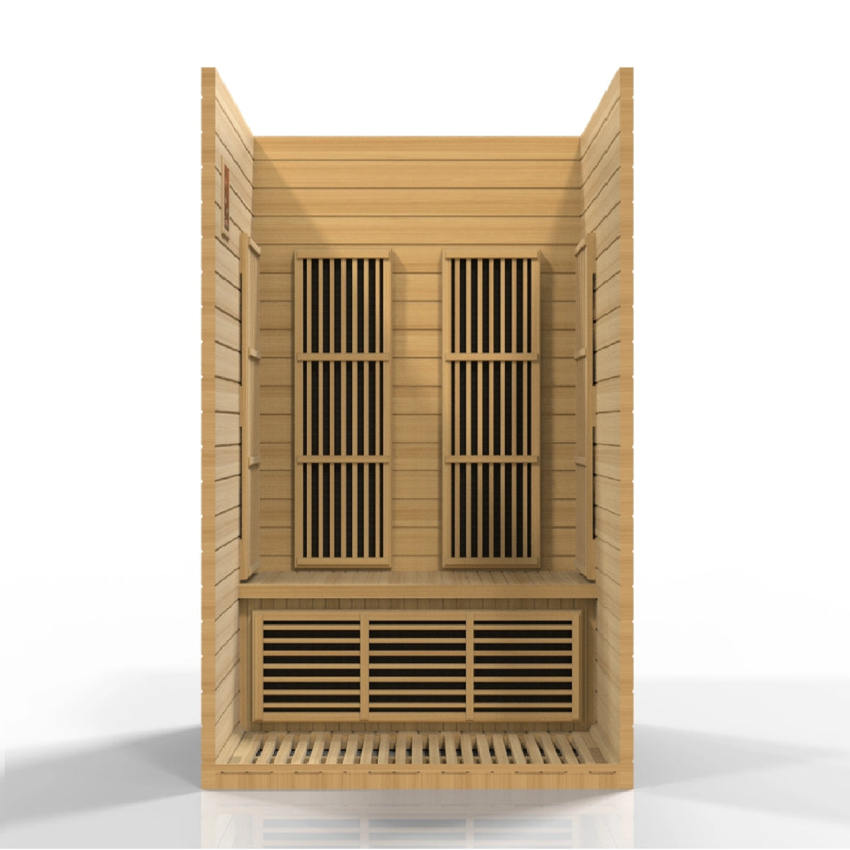 Maxxus Seattle 2-Person Near Zero EMF FAR Infrared Sauna (Canadian Hemlock)