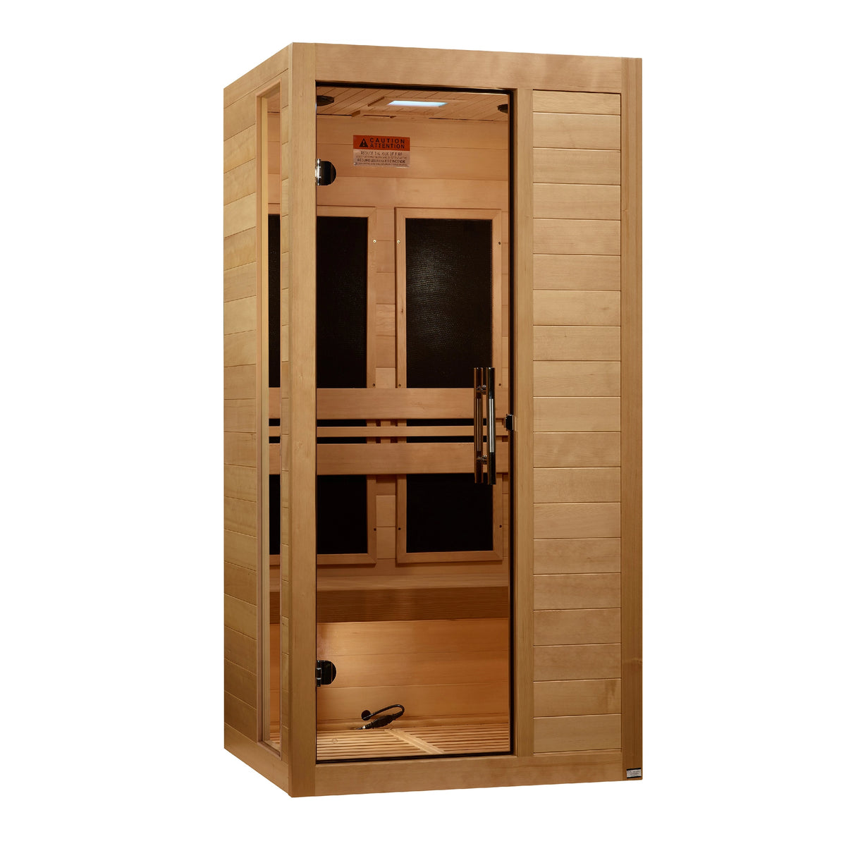Dynamic Veneto Elite 1-2-person Ultra Low EMF FAR Infrared Sauna (Canadian Hemlock)
