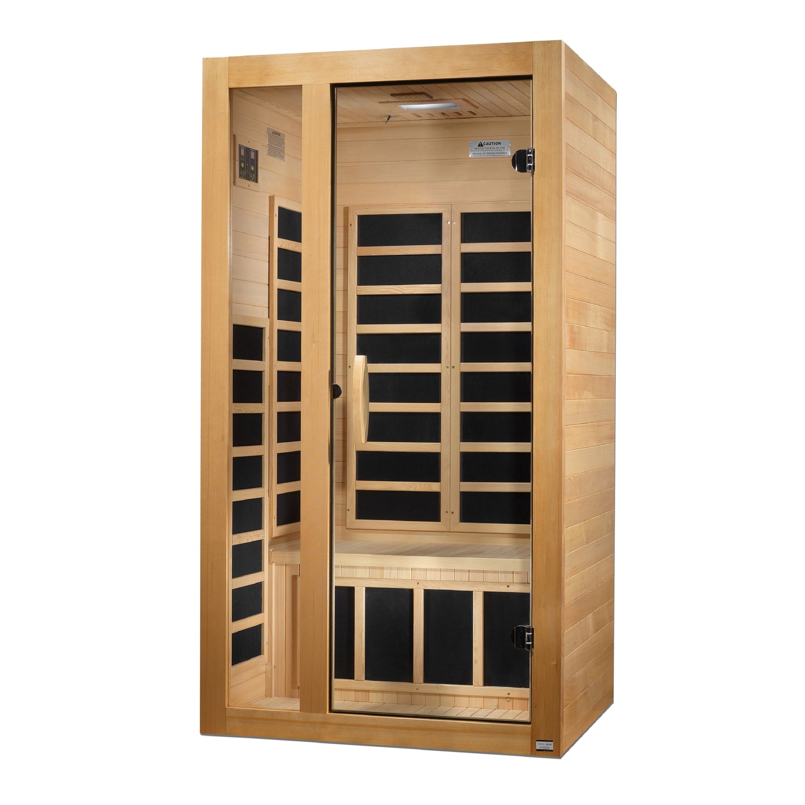 Dynamic Gracia Elite 1-2-person Ultra Low EMF FAR Infrared Sauna (Canadian Hemlock)