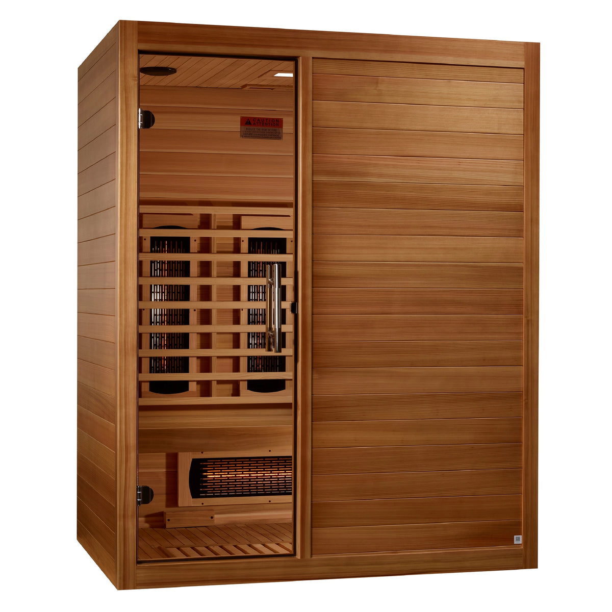 Maxxus S-Line Yoga 3-Person Full Spectrum Near Zero EMF FAR Infrared Sauna (Pacific Cedar)