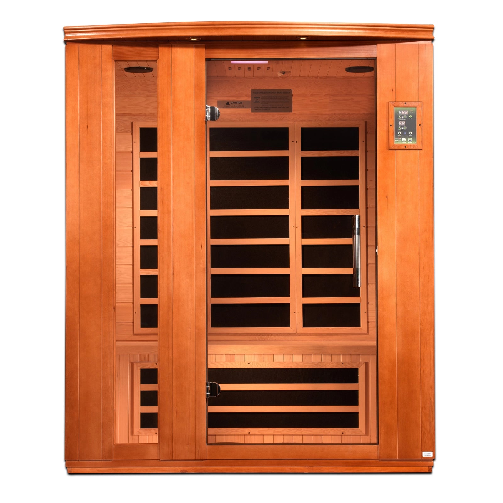 Dynamic Lugano Elite 3-person Ultra Low EMF FAR Infrared Sauna (Canadian Hemlock)