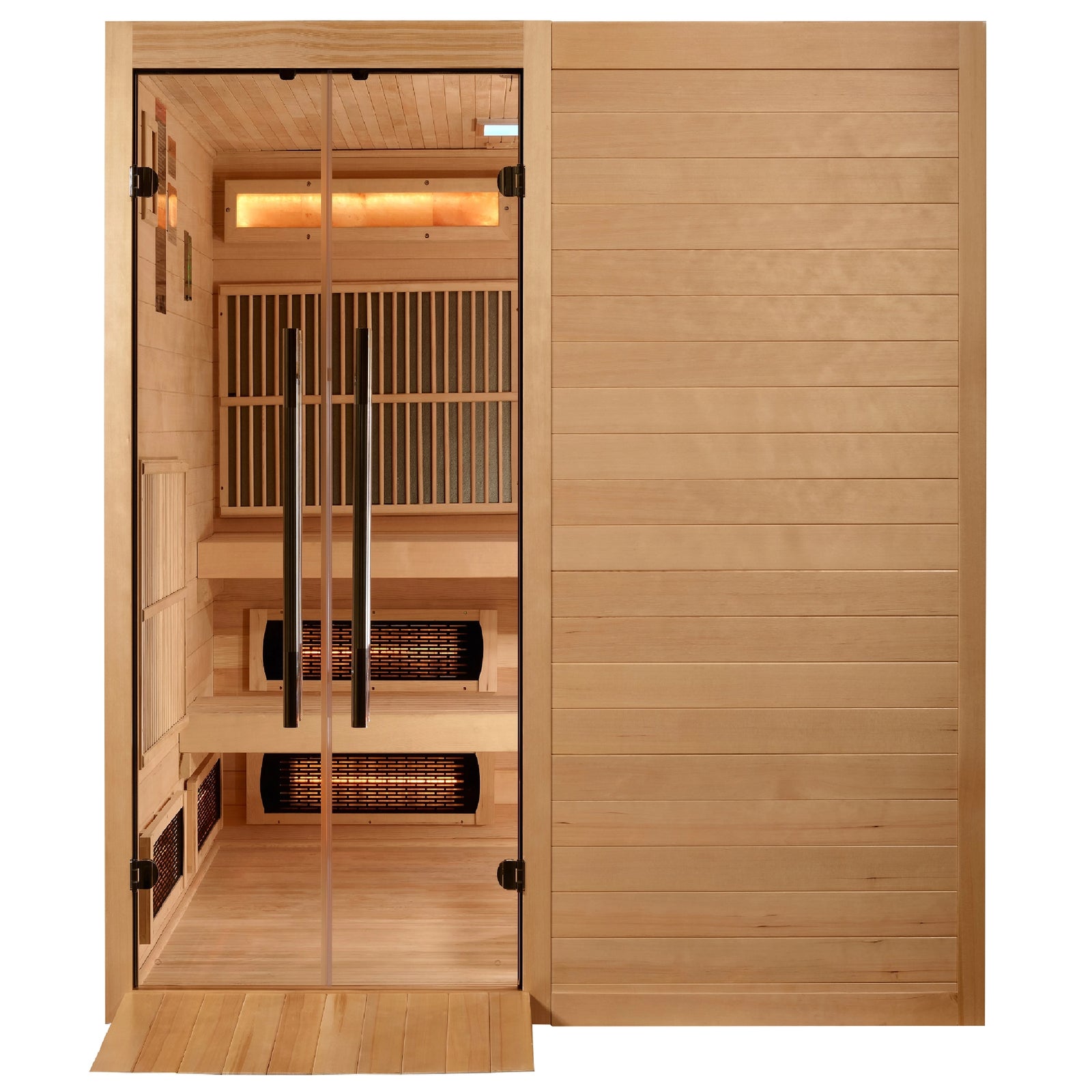 Golden Designs 2025 Toledo 6-Person Hybrid Sauna (Indoor) – Full Spectrum and Harvia Traditional Stove