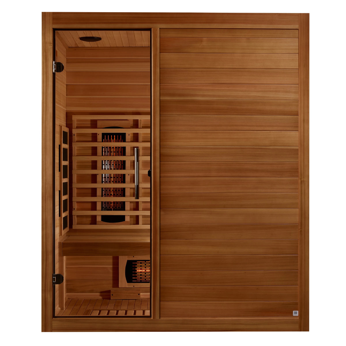 Maxxus S-Line Yoga 3-Person Full Spectrum Near Zero EMF FAR Infrared Sauna (Pacific Cedar)