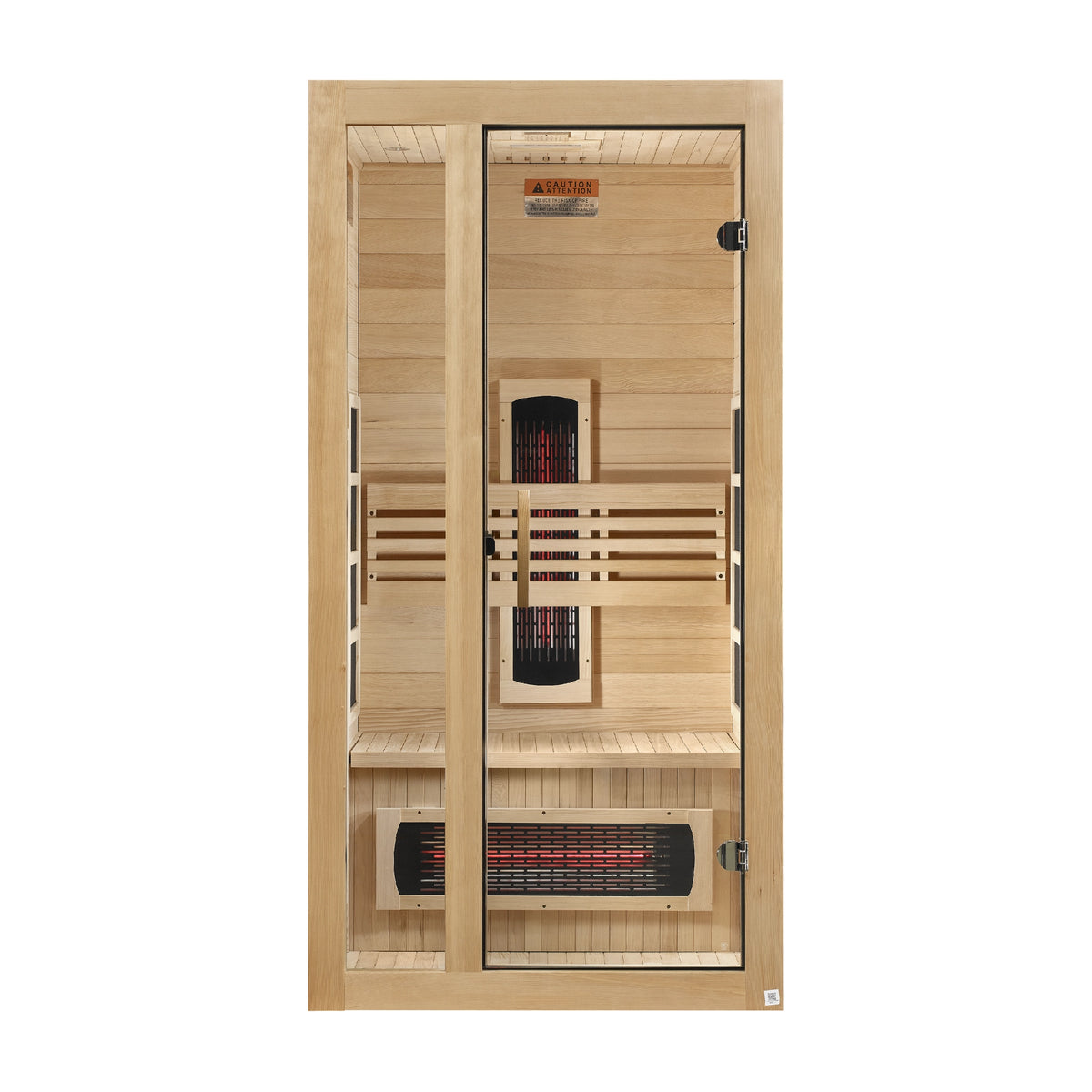 Dynamic Gracia 1-2-Person Full Spectrum Near Zero EMF FAR Infrared Sauna (Canadian Hemlock)