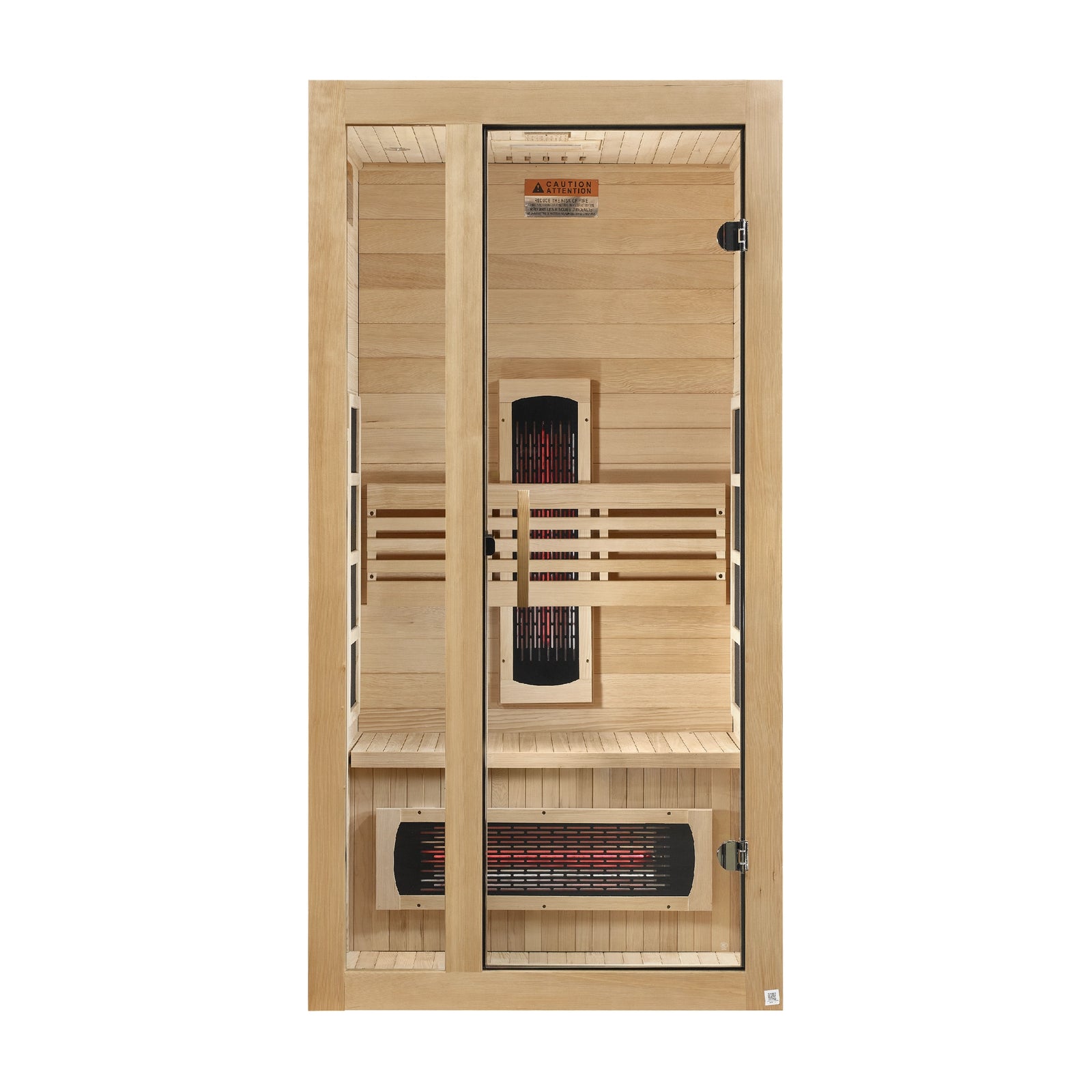 Dynamic Gracia 1-2-Person Full Spectrum Near Zero EMF FAR Infrared Sauna (Canadian Hemlock)