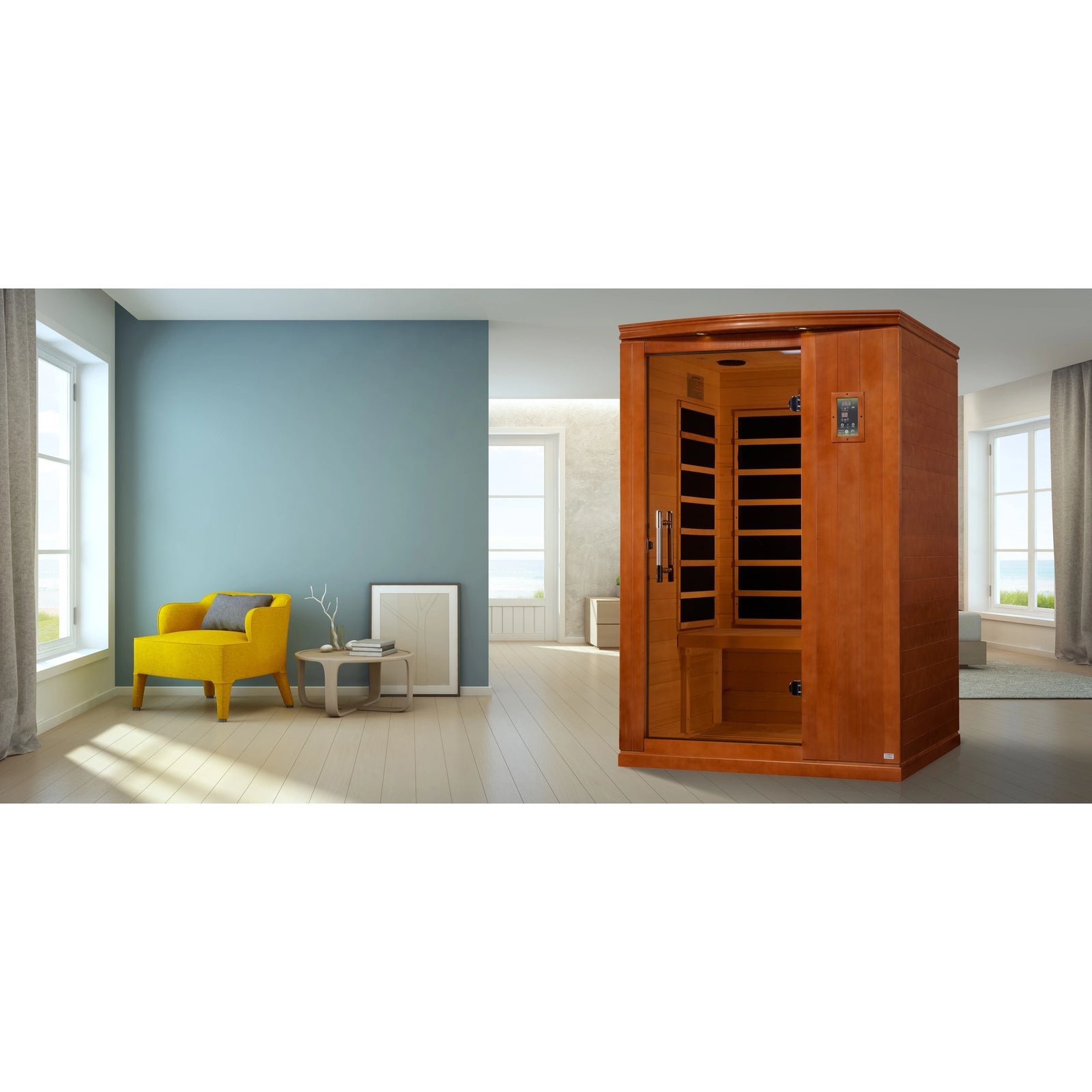 Dynamic Venice Elite 2-person Ultra Low EMF FAR Infrared Sauna (Canadian Hemlock)
