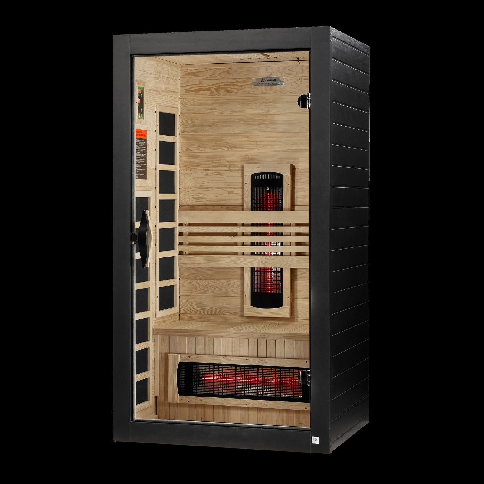 Dynamic Santorini 1-2-Person Full Spectrum Near Zero EMF FAR Infrared Sauna (Canadian Hemlock)