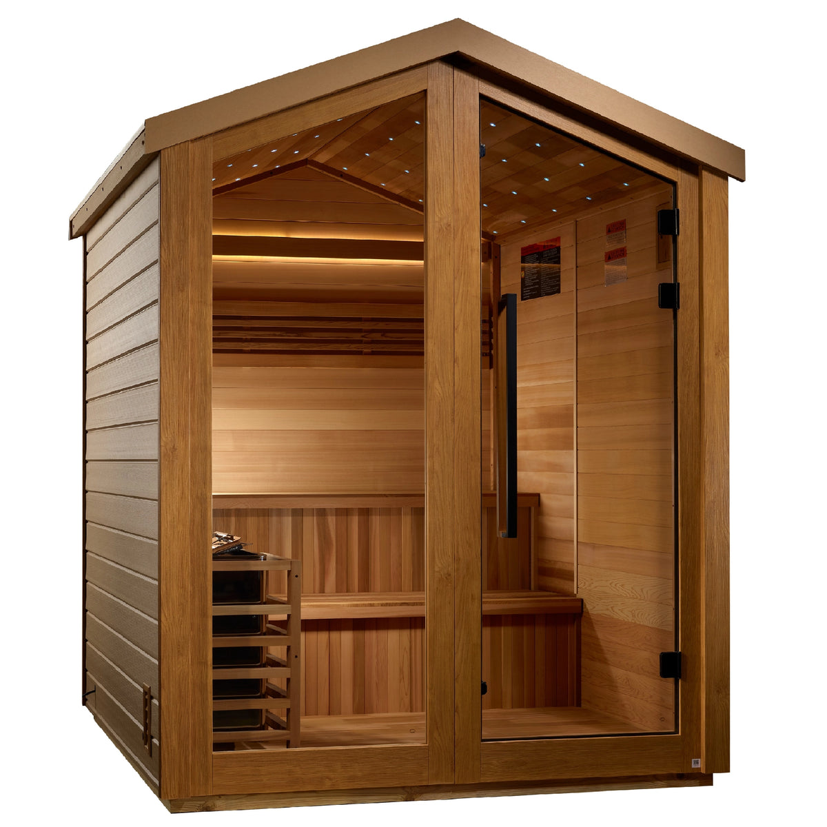 Golden Designs Kaarina 6 Person Outdoor Traditional Sauna - Pacific Cedar