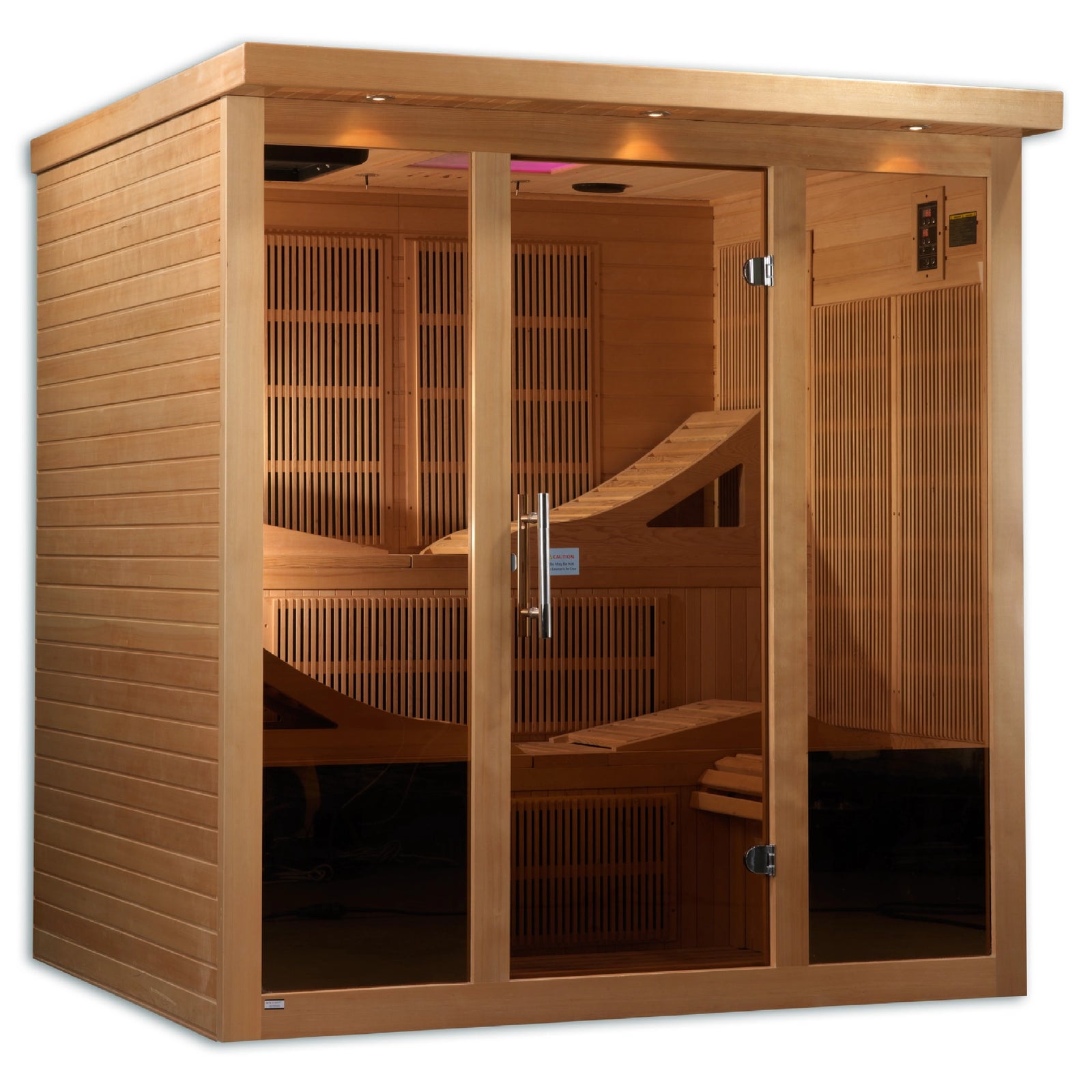 Golden Designs 6-person PureTech™ Full Spectrum Near Zero EMF (Under 3MG) FAR Infrared Sauna (Canadian Hemlock)