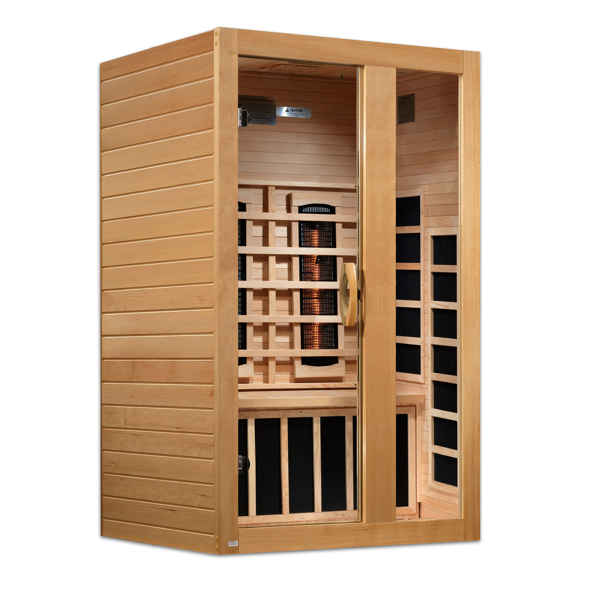 Dynamic Serena 2-Person Full Spectrum Near Zero EMF FAR Infrared Sauna (Canadian Hemlock)