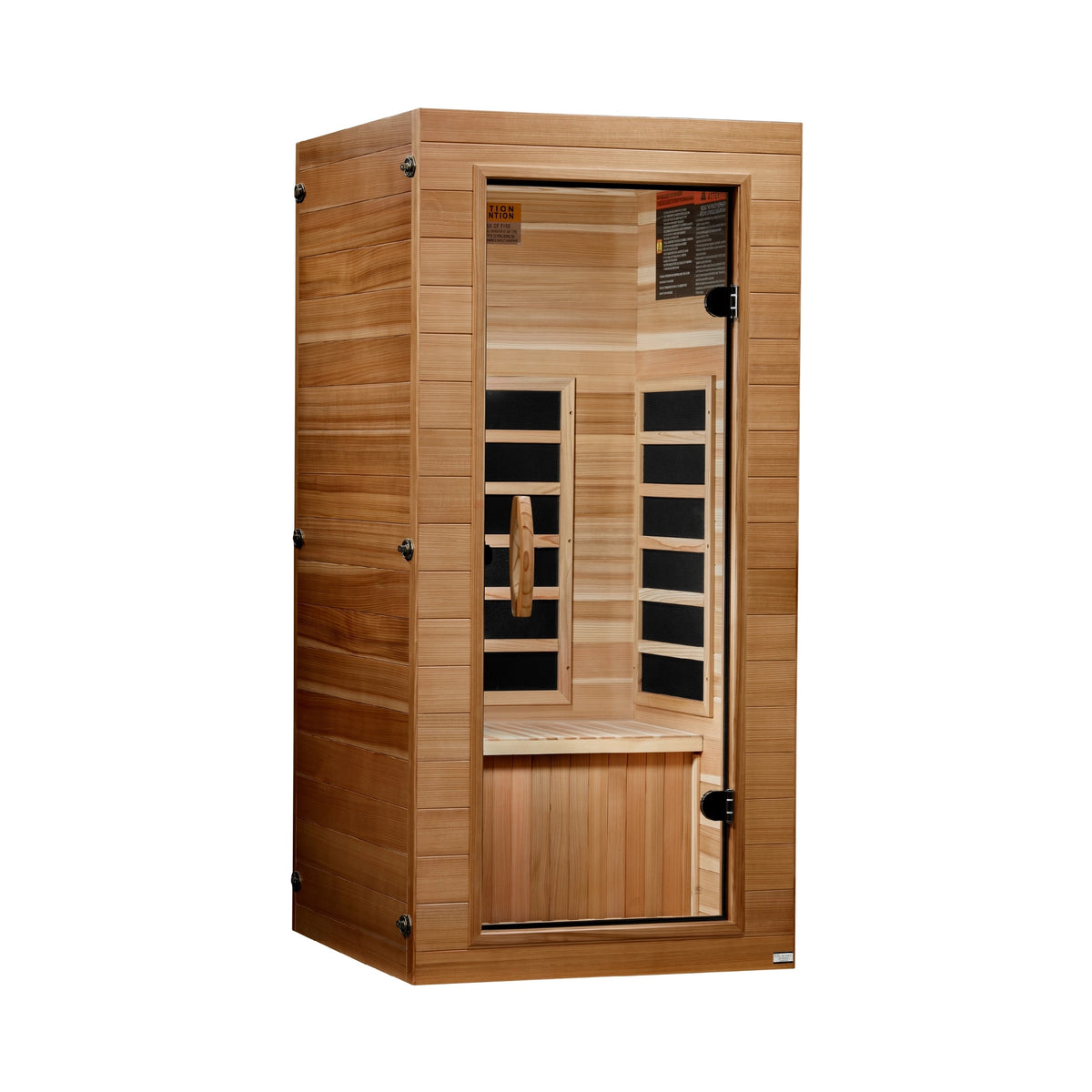 Dynamic Vero Elite 1-person Compact Ultra Low EMF FAR Infrared Sauna (Canadian Hemlock)