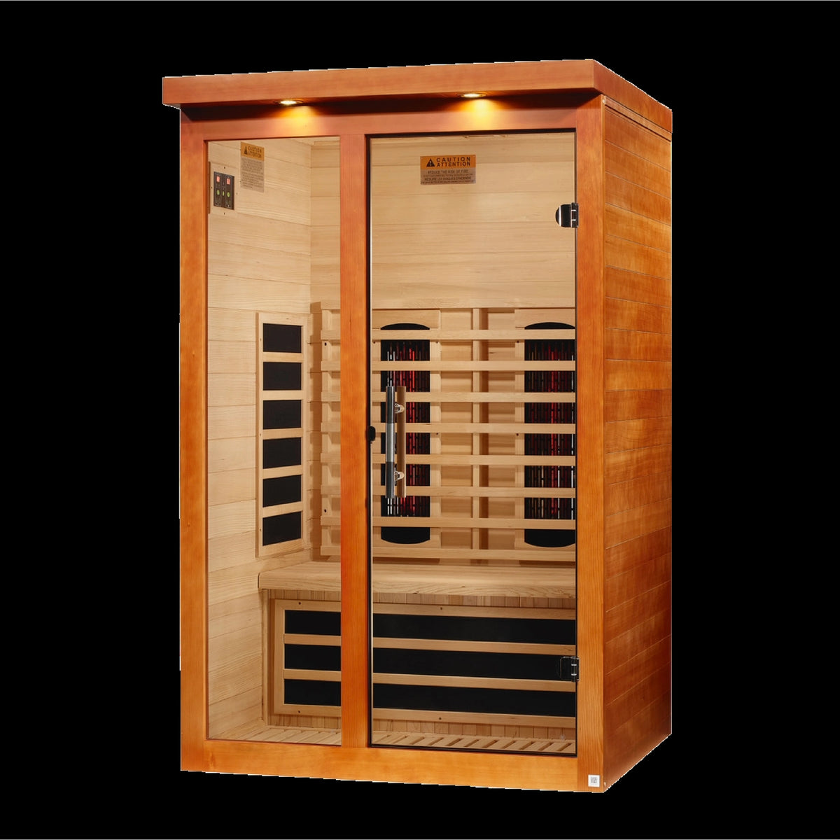 Dynamic Llumeneres 2-Person Full Spectrum Near Zero EMF FAR Infrared Sauna (Canadian Hemlock)