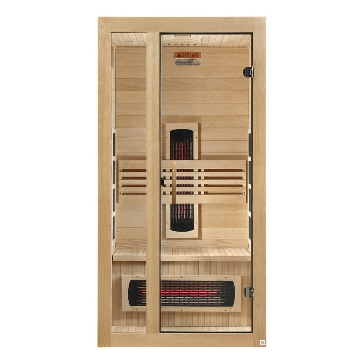 Dynamic Gracia 1-2-Person Full Spectrum Near Zero EMF FAR Infrared Sauna (Canadian Hemlock)