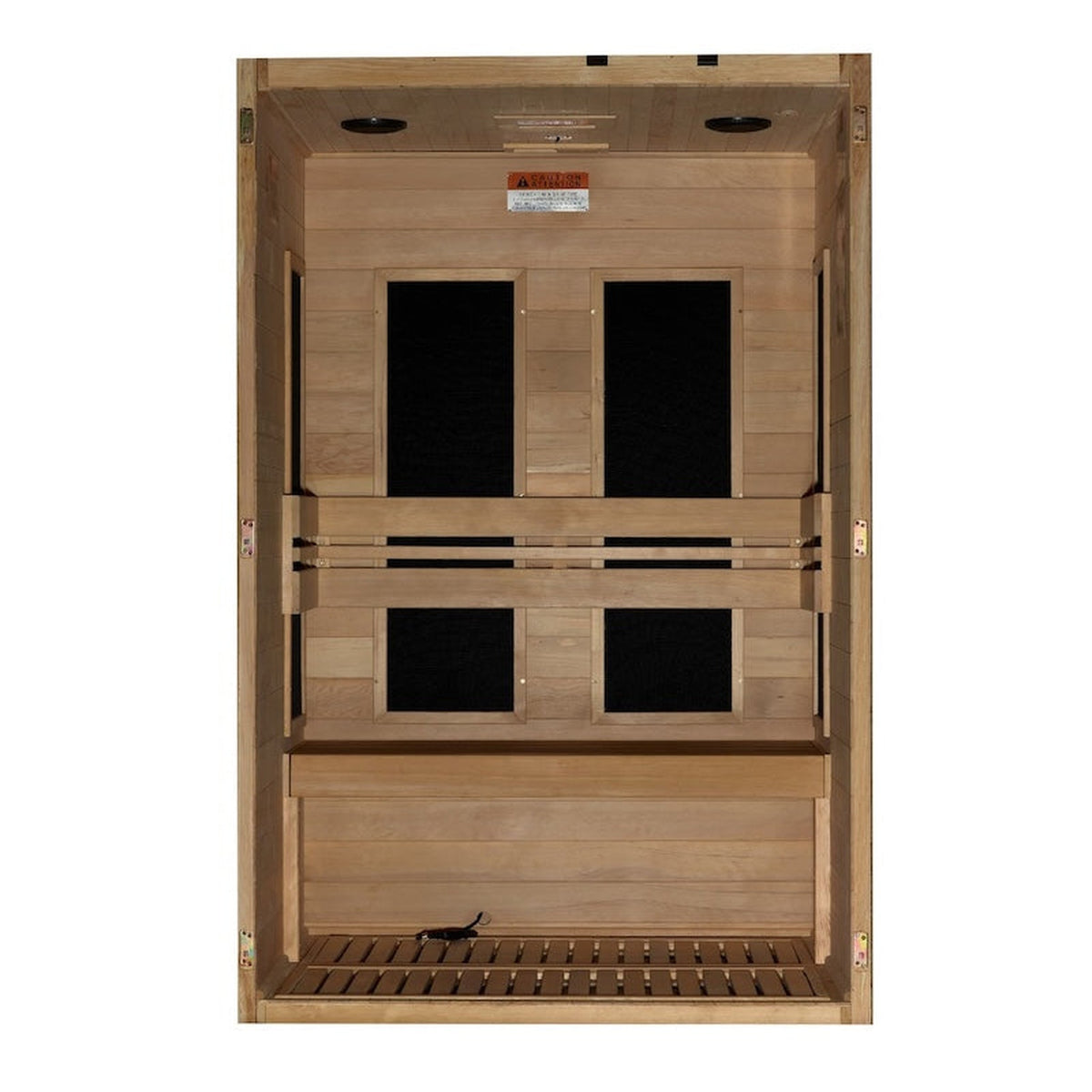 Dynamic Lucca Elite 2-person Ultra Low EMF FAR Infrared Sauna (Canadian Hemlock)