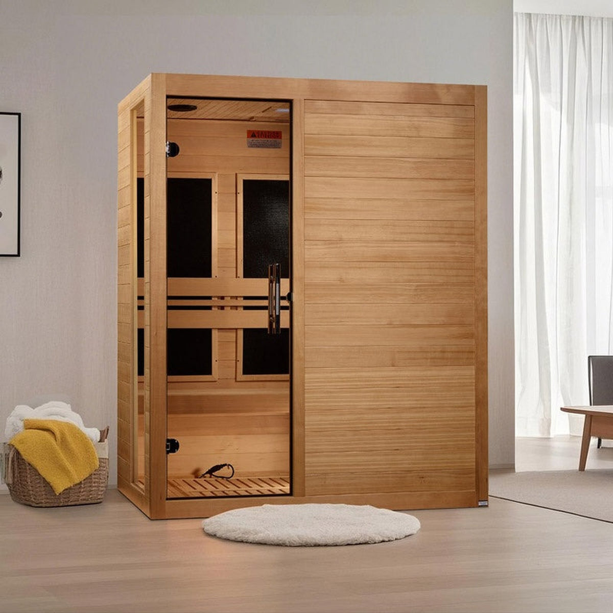 Dynamic Toscana Elite 3-person Ultra Low EMF FAR Infrared Sauna (Canadian Hemlock)