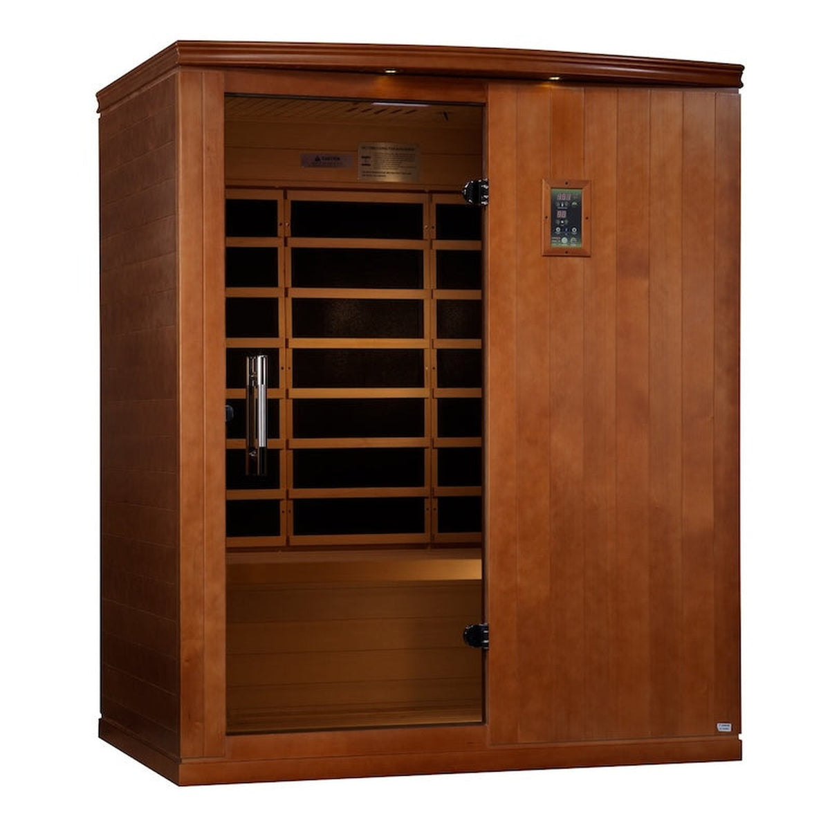 Dynamic Madrid Elite 3-person Ultra Low EMF FAR Infrared Sauna (Canadian Hemlock)