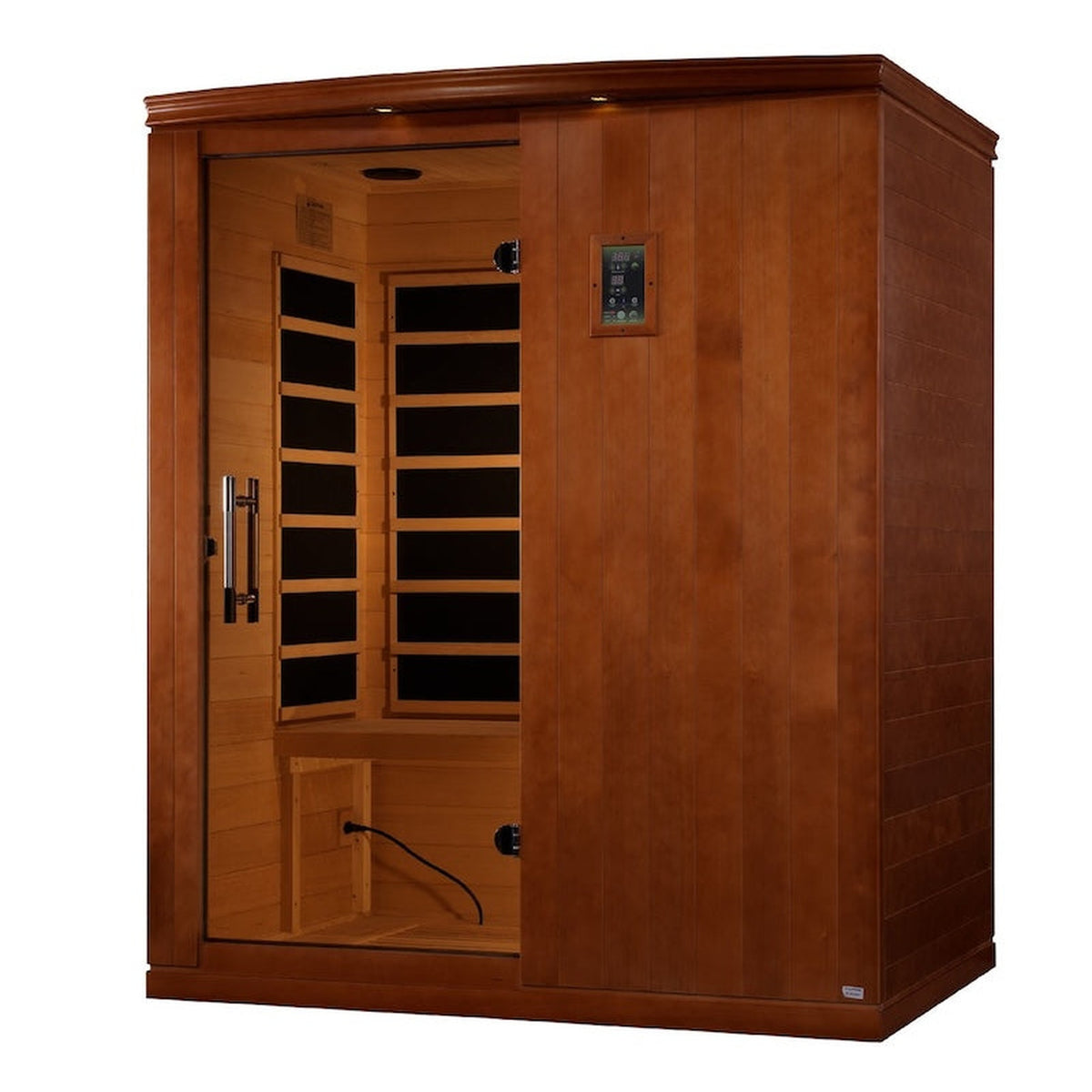 Dynamic Madrid Elite 3-person Ultra Low EMF FAR Infrared Sauna (Canadian Hemlock)