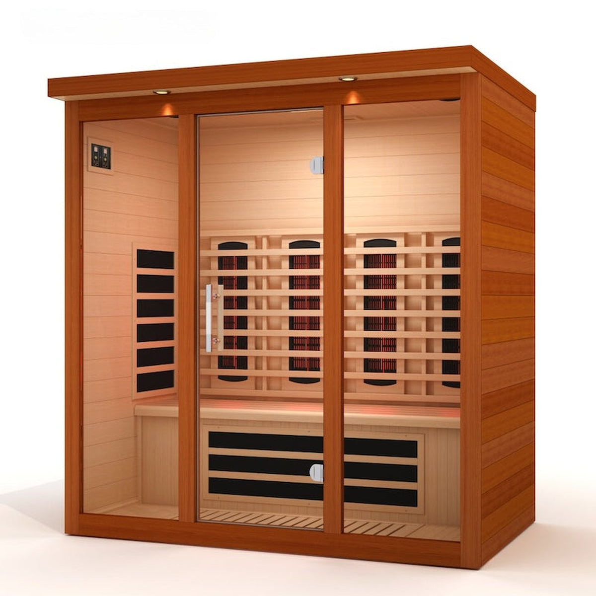 Dynamic Vila Grande 4-Person Full Spectrum Near Zero EMF FAR Infrared Sauna (Canadian Hemlock)