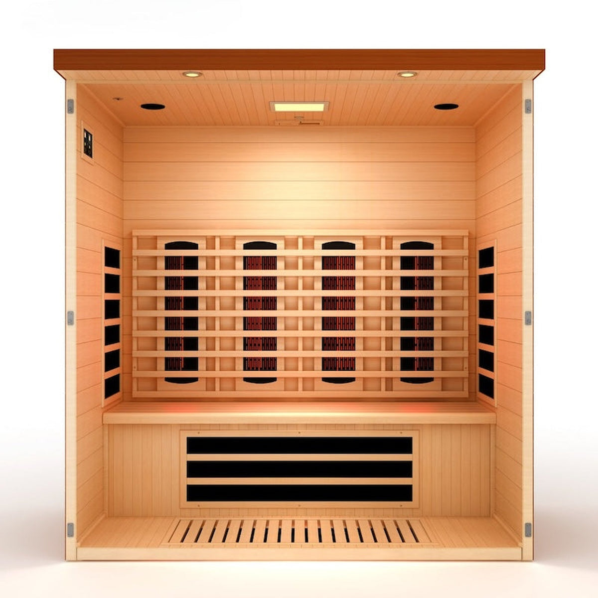 Dynamic Vila Grande 4-Person Full Spectrum Near Zero EMF FAR Infrared Sauna (Canadian Hemlock)