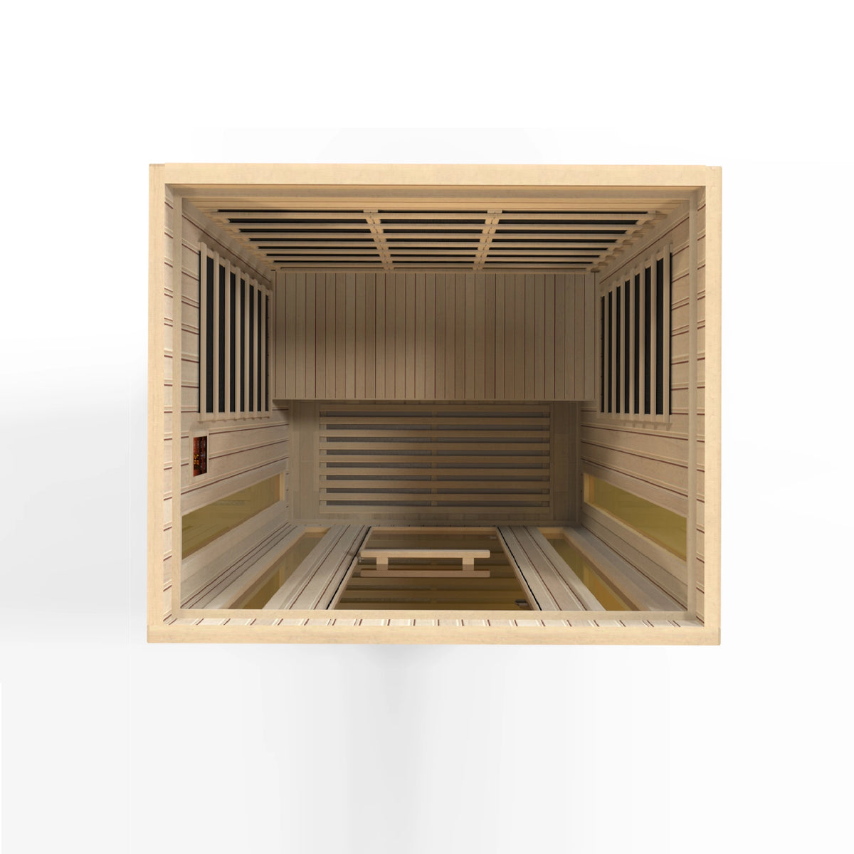 Maxxus Trinity 3-Person Low EMF FAR Infrared Sauna (Canadian Hemlock)