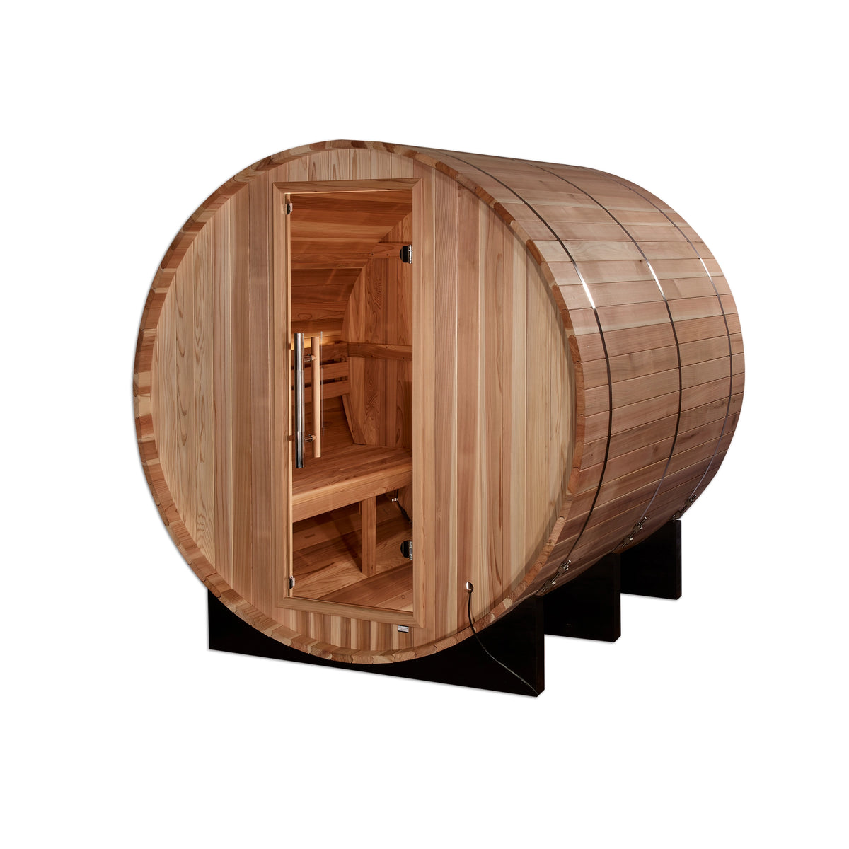 Golden Designs "Arosa" 4 Person Barrel Traditional Sauna - Pacific Cedar