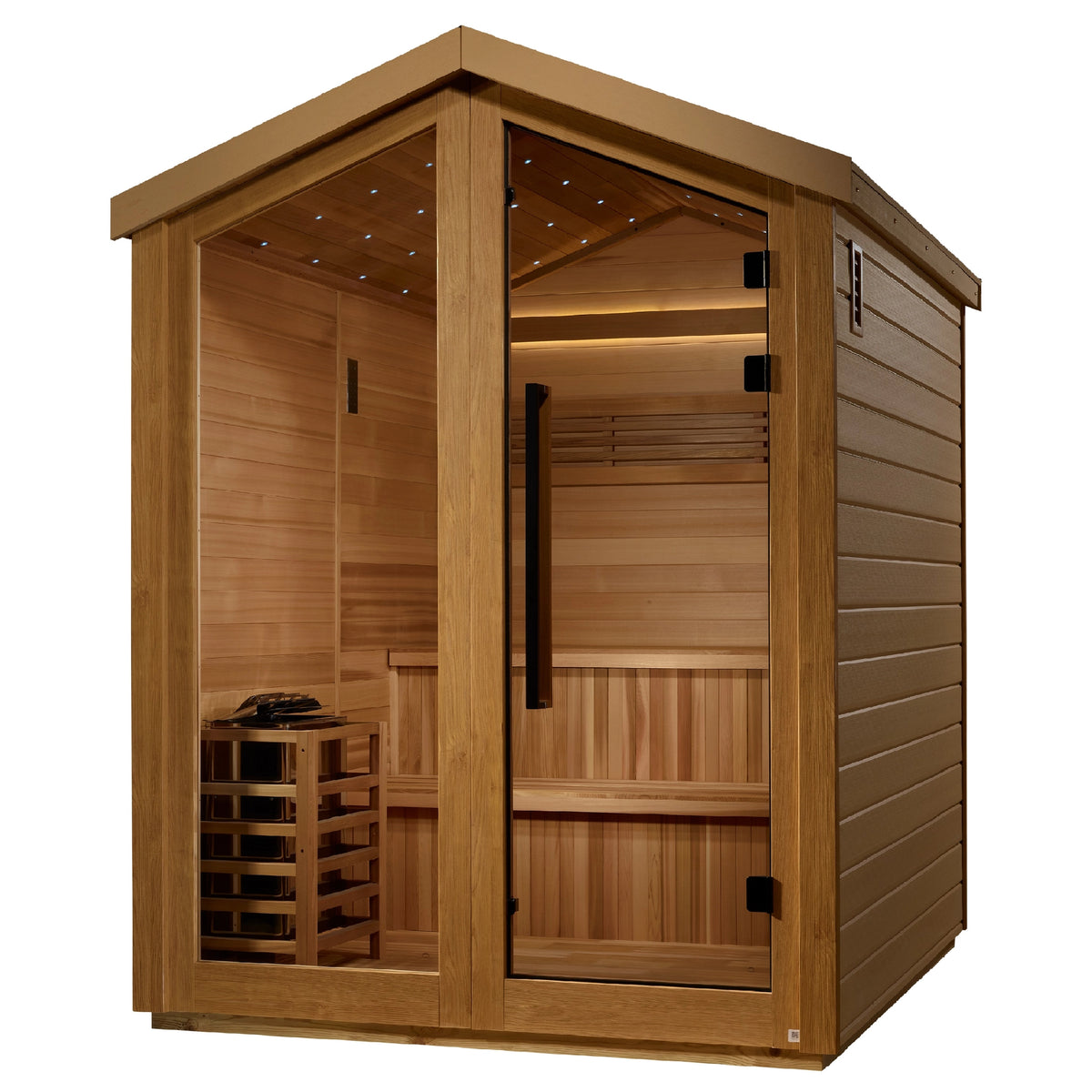 Golden Designs Kaarina 6 Person Outdoor Traditional Sauna - Pacific Cedar