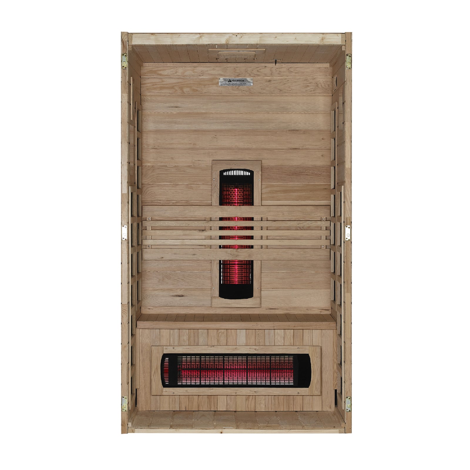 Dynamic Santorini 1-2-Person Full Spectrum Near Zero EMF FAR Infrared Sauna (Canadian Hemlock)