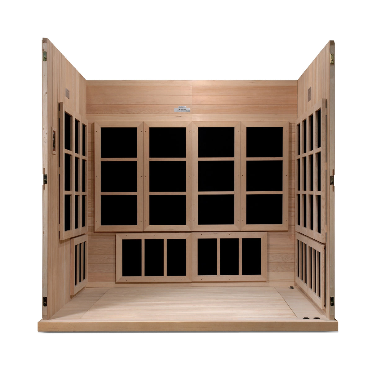 Golden Designs Catalonia 8-person PureTech™ Near Zero EMF (Under 3MG) FAR Infrared Sauna (Canadian Hemlock)