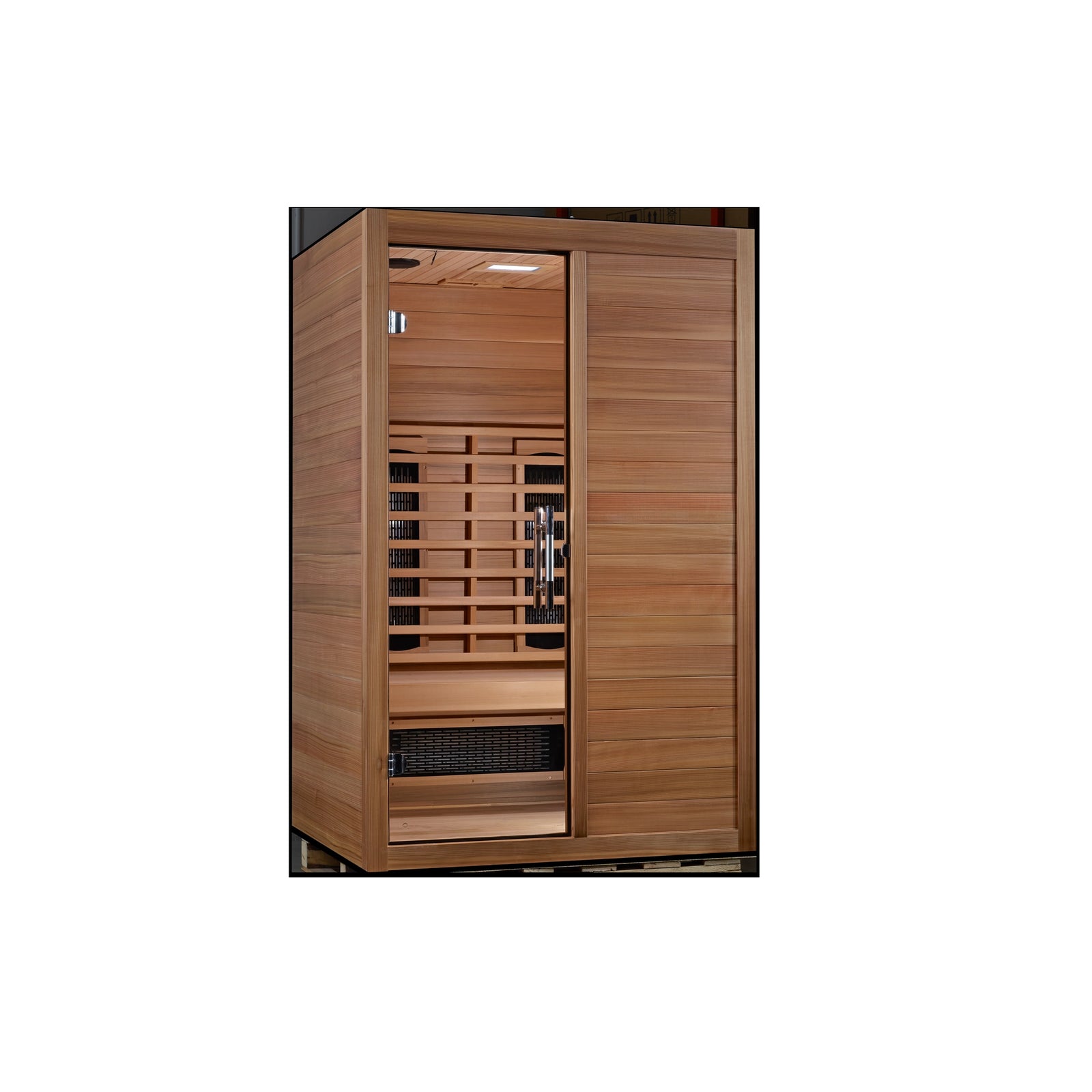 Maxxus S-Line Yoga 2-Person Full Spectrum Near Zero EMF FAR Infrared Sauna (Pacific Cedar)