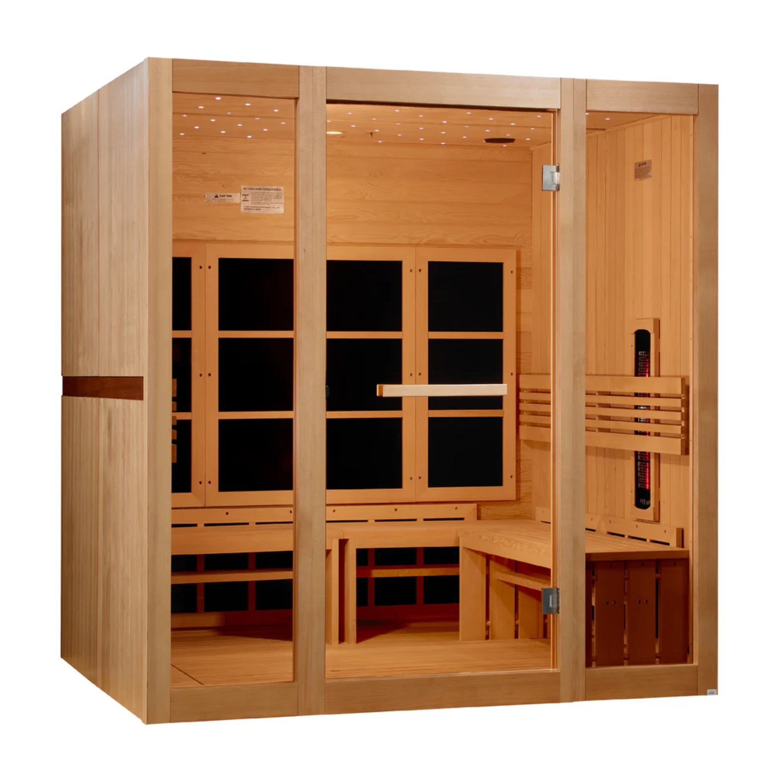 Golden Designs 8 Person Full Spectrum Near Zero EMF FAR IR Sauna